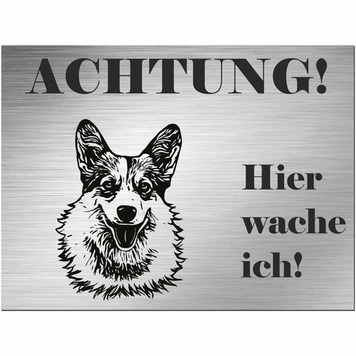 Pembroke corgi schild - pembroke,