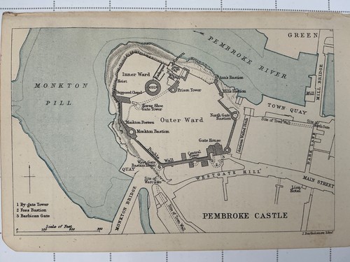 Pembroke castle 1888 antiker - -,