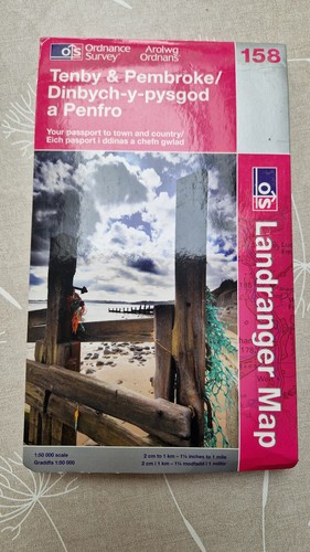 Landranger map 158 tenby - map,