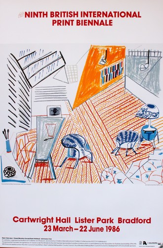 David hockney poster 1986 - david,