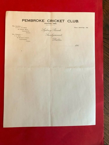 Old document ireland pembroke - document,